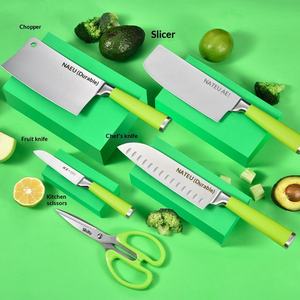 Juego <span class=keywords><strong>de</strong></span> Cuchillos <span class=keywords><strong>de</strong></span> Cocina Nai Fu Skylark <span class=keywords><strong>de</strong></span> 6 Piezas, <span class=keywords><strong>Serie</strong></span> 3Cr, Acero Inoxidable, para Cortar Huesos, Preparar Alimentos Complementarios para Bebés y Frutas - Product Image 3