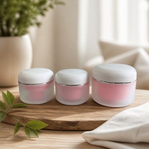 Pot cosmétique crème écologique, emballage de soins de la peau de luxe, pot cosmétique en plastique personnalisé avec couvercle - Product Image 2