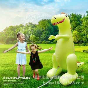 Fontaine gonflable dinosaure Hongcheng 180cm, jet d'eau, jeu extérieur pour adolescents - Product Image 4