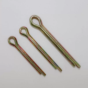 <span class=keywords><strong>ISO1234</strong></span> ชุบสังกะสี 70 #   สลักล็อคเหล็กกล้าคาร์บอน 5 มม. คุณภาพสูง ชุบสังกะสีเหลือง ขนาด M1 M1.5 M2 M2.5 M3 M4 M5 M6 M8 M10 - Product Image 4