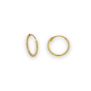 Conjunto de pendientes de aro de tubo clásico de oro de 14K al por mayor estilo de moda de calidad superior para uso diario de las mujeres compromiso de fiesta de boda - Product Image 1