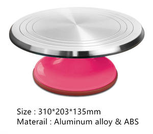 แท่นวางเค้กทรงกลมทำจากโลหะสำหรับตกแต่งงานเลี้ยงวันเกิดเค้กแต่งงานขนาด12นิ้ว - Product Image 3