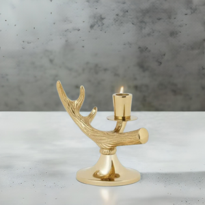 Portavelas de Metal, lo mejor para la decoración festiva del hogar, diseño de portavelas de aluminio con acabado chapado - Product Image 6