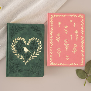 Set de Diario Botánico LABON, Cuaderno de Cuero PU con Cubierta con Relieve de Flores y Hojas, Diario con Estética Inspirada en la Naturaleza - Product Image 3