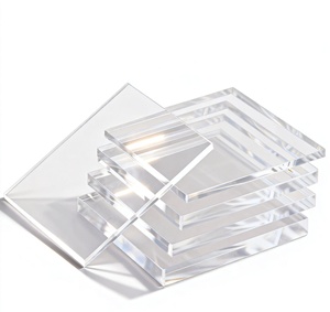 Plaque en acrylique PMMA <span class=keywords><strong>transparente</strong></span> pour présentoir de vente au détail, épaisseur 8 mm, <span class=keywords><strong>imprimable</strong></span> UV, tailles personnalisables, facile à plier, plateau surélevé en plastique transparent - Product Image 1
