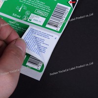 Étiquettes autocollantes multicouches personnalisées pour livrets, étiquettes adhésives pliables multicouches pour fûts d'huile de machine