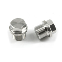 Bouchon d'écrou à douille hexagonale en acier inoxydable, bouchon d'huile, bouchons à vis à tête hexagonale