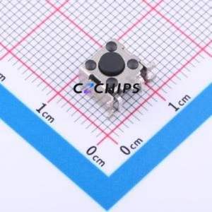 TS-1045AD-A1B3-D2 Tactile Switch SMD Switch Single Pole Single Throw Round Button 2.5N Horizontal Mount - Product Image 1