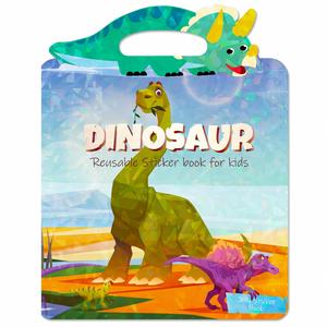 Children Quiet Focus <b>Training</b> Dinosaur Jelly Sticker <b>Book</b> Craft Activities Reusable Stickers for Toddlers Ages 3 and up - Product Image 5