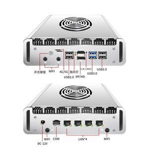 คอมพิวเตอร์อุตสาหกรรม Rock Control พร้อมพอร์ตแลน 4 ช่อง 2.5g กิกะบิต มินิพีซี ระบบปฏิบัติการ Ros ซอฟต์เราเตอร์ - Product Image 1