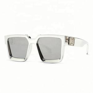 Custom Logo Fashion Newest Pink Yellow Large Frame <b>Sunglasses</b> for Men UV400 Oversized Square <b>Sunglasses</b> - Product Image 5