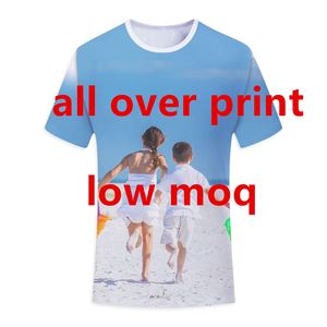 เสื้อพิมพ์ลายทั้งตัว เสื้อซับลิเมชั่นแบบกำหนดเอง ป้ายเสื้อ 100% โพลีเอสเตอร์ ให้ความรู้สึกเหมือนผ้าฝ้าย ออกแบบโลโก้ของคุณเอง เสื้อยืดผู้ชาย พิมพ์ลายเสื้อยืดตามสั่ง - Product Image 2