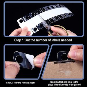 Manufacture Customized <b>Plastic</b> Self Adhesive Hang Tab for Production hang <b>Plastic</b> Sticky Slot Hang Tabs for Retail - Product Image 6