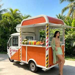 Camions de nourriture mobiles personnalisables, y compris des camions de jus de noix de <span class=keywords><strong>coco</strong></span>, de pizzas et de café ; Camions de nourriture multifonctionnels. - Product Image 1