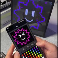 Écran LED Mosaic Bluetooth Pixel Rétro 4K HDR, Horloge d'animation créative, DIY transfrontalier, Luminosité 5000 cd/m², Utilisation intérieure