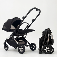 Poussette pliable de haute qualité avec siège réversible pour enfants, poussette de luxe pour bébé, idéale pour les voyages