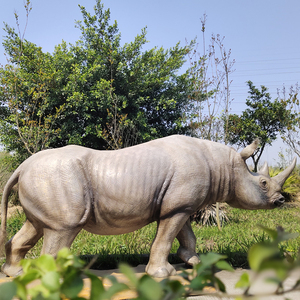 Simulation anti-soleil fait à la main nouveau design animatronique modèle animal mécanique rhinocéros à vendre - Product Image 4