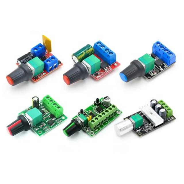 DC 1.8V-35V 2A 3A 5A 10A 30W 80W 90W PWM Motor Speed Controller Low Voltage Motor Speed Controller PWM Adjustable Drive Module