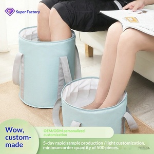 Baignoire pliable isolée à cinq couches pour les pieds ; Sac de trempage des pieds multifonctionnel musical de voyage pour usage domestique, longueur mollet ; Fabriqué à Yiwu - Product Image 3