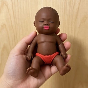 Muñeca de Moda Negra de 15-30cm, Sensación Viral para Aliviar el Estrés, Juguete de Broma DIY, Mini Juguete de Peluche Relleno de Arena Plástica - Product Image 4