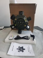 Projecteur professionnel à 6 bras Bee Eye Moving Head Light RGBW LED Laser Strobe DMX512 pour discothèque, DJ, fête, scène, spectacle