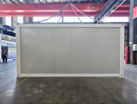 Maison conteneur pliable de qualité assurée, isolation en laine de roche 75 mm, ignifuge, étanche, maison préfabriquée modulaire pour ADU et glamping