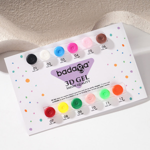 Badaga เจล3D สำหรับตกแต่งเล็บคุณค่าทางโภชนาการมังสวิรัติ - Product Image 1
