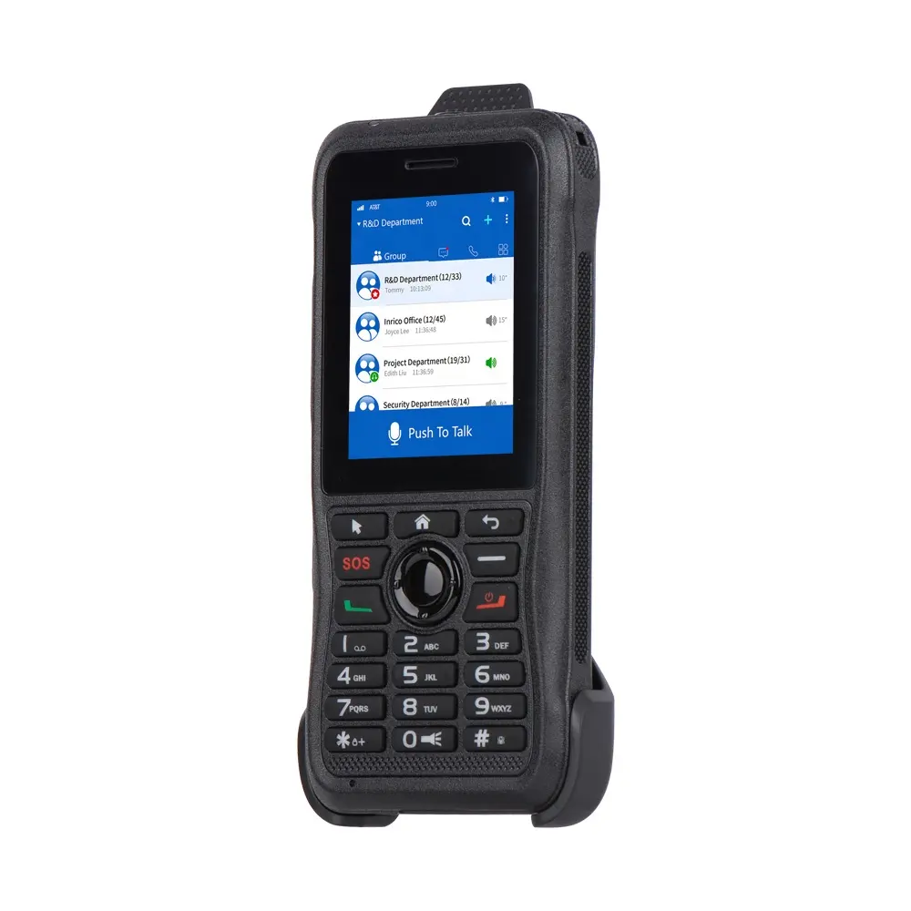 Inrico T310 đài phát thanh IP65 LTE Mạng di động 4 gam Walkie Talkie với thẻ Sim và GPS