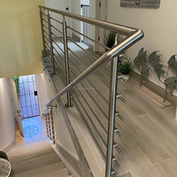 Accessoires de garde-corps DF série SUS 304 316 escalier balcon balustre conception verre garde-corps câble garde-corps main courante support raccords