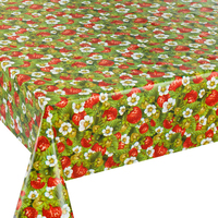 Housse de table personnalisée en tissu filet PVC pour fruits avec dos en flanelle