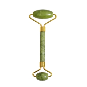 Best Quality Anshan Xiuyan Natural Green <strong>Jade</strong> Roller Gua Sha <strong>Stone</strong> Set Real Green Guasha Face Tool For Skin Caring - Product Image 3