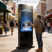 Écrans numériques et signalétique extérieure LCD LED étanches IP65 de 32, 43, 49, 55, 65, 75, 85, 98 pouces – Totem publicitaire personnalisé – Prix