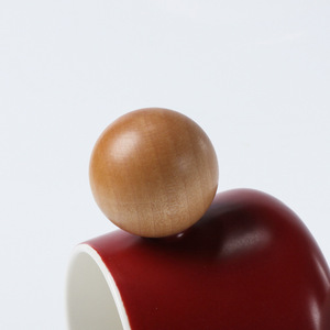 Juego de taza y platillo de cerámica de 320 ml, resistente al calor, de color sólido, para servir café y té. - Product Image 4