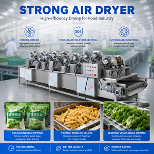 Machine de séchage à l'air industriel pour la transformation alimentaire |   Séchoir à air haute vitesse <span class=keywords><strong>Yido</strong></span> 200-440V 2.2Kw pour laitue, pommes, poulet, fruits de mer - Product Image 1