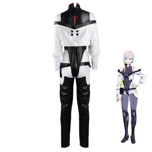 Disfraz de Cyberpunk Edgewalker Lucy, conjunto completo con peluca para mujer, traje de juego de rol de Anime - Product Image 2