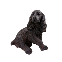 Statue de chiot Cocker Spaniel, statue de chien pour l'art extérieur, décorations de pelouse, véranda, patio, balcon, maison