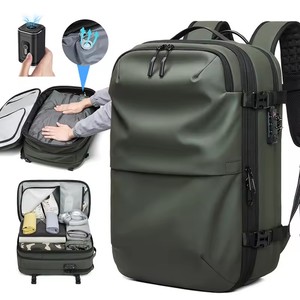 Premium Business <strong>Backpack</strong> with Vacuum Compression Built-in Air Pump Password Lock Travel <strong>Laptop</strong> <strong>Backpack</strong> for Professionals - Product Image 1