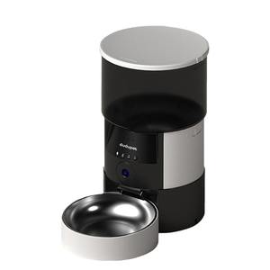 Comedero Automático para Mascotas Dudupet, Negro, Redondeado, con Control por Aplicación, para Perros y Gatos, 1.31 kg, Enchufe Estadounidense, Recargable - Product Image 1