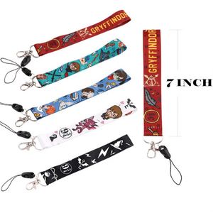 Dragonne de poignet économique, courte, réglable, style anime et dessin animé mignon, avec porte-clés et logo personnalisé - Product Image 3