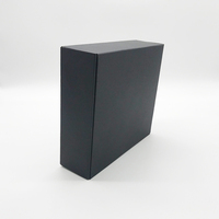 Boîtes d'Expédition pour Vêtements en Carton Ondulé avec Impression de Logo Personnalisé, Finition UV, Noires Mates de Luxe, Écologiques