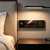 Interrupteur Tactile Intelligent pour Hôtel, Contrôle RF Sans Fil 433 MHz pour Toute la Maison (Lumière, Climatisation, Rideaux, TV), Conception Personnalisée OEM ODM