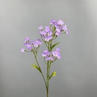 Künstliche Vergissmeinnicht-Blumen, Künstlicher Mini-Blumenstiel für DIY-Tischdekoration, Hochzeitsdekoration