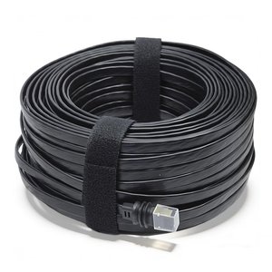 Câble Ethernet plat CAT8 pour Starlink Gen3, 30AWG, cuivre pur, RJ45, étanche, anti-UV, câble réseau satellite, fabrication - Product Image 4