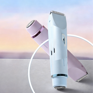 Afeitadora Eléctrica Portátil con Carga USB, Resistente al Agua IPX7, Afeitadora Doble Eléctrica para Mujer, Recortadora, Maquinilla de Afeitar Eléctrica para Dama - Product Image 6