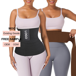 HEXIN Fat Burning Shaper Tummy Control Wrap Around <span class=keywords><strong>Waist</strong></span> Trainer Women Sauna Wrap Bandage <span class=keywords><strong>Waist</strong></span> Trainer Belt - Product Image 2