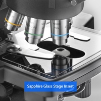OPTO-EDU A12.1093-L Semi-Auto Trinocular Laboratory Biological Microscope for Research High Quality Scientific Microscope