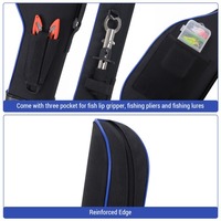 Sac de canne à pêche étanche 1.3m poteau de pêche pochette de protection coque dure sac de rangement de matériel de pêche