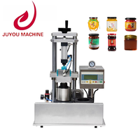 Machine de capsulage semi-automatique sous vide pour bocaux en verre, capsuleuse à haute vitesse pour la sauce chili et les boîtes de conserve de nid d'oiseau