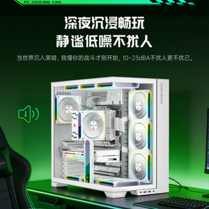 12Cm Computer <b>Case</b> <b>Fan</b> 120x120x25mm 4Pin RGB Led 5W Quiet High Speed Cooling <b>Fan</b> With Sync Lighting - Product Image 5