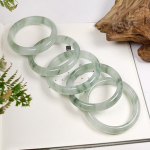Chinese Ethnic Style Tianshan Cui Natural Gold Vein <b>Jade</b> <b>Bangle</b>-Gift 39587 Natural Tianshan <b>Jade</b> Exquisite Craftsmanship for Aut - Product Image 3